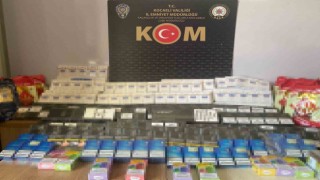 Kocaelide 340 bin dal boş ve dolu makaron ele geçirildi