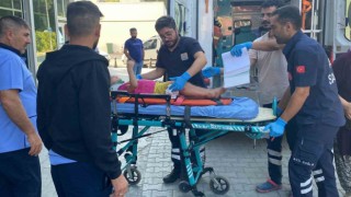 Konyada 3. kattan düşen çocuk hastanelik oldu
