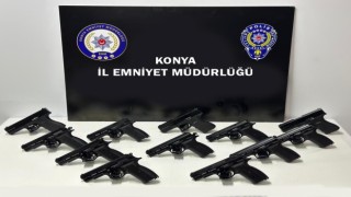 Konyada 41 ruhsatsız silah ele geçirildi