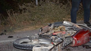 Konyada otomobil ile motosiklet çarpıştı: 1 yaralı