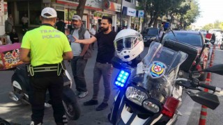 Kurallara uymayan motosiklet sürücüsüne 11 bin TL ceza