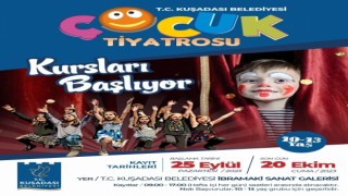 Kuşadası Belediye Tiyatrosu, küçük yeteneklere kapılarını araladı