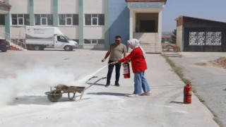 Kütahyada deprem, yangın ve bina tahliye tatbikatı