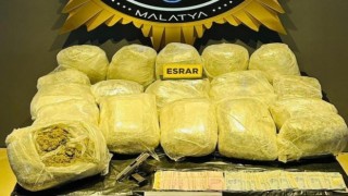 Malatyada 46 kilo esrar ele geçirildi
