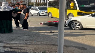 Mardinde otomobil ile motosikletin karıştığı kazada 1 kişi yaralandı