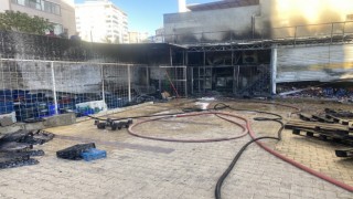 Market deposunda çıkan yangın korkuttu