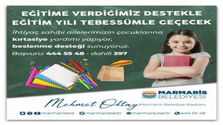 Marmaris Belediyesinden eğitim desteği