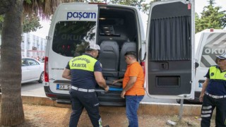 Mersinde okul servislerine denetim