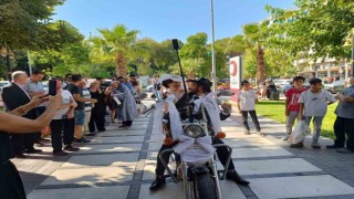 Motosiklet tutkunu damat, gelin almaya motosiklet konvoyu ile gitti