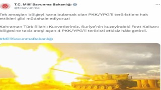 MSB: “4 PKK/YPGli terörist etkisiz hale getirildi”