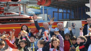 Öğrencilerden itfaiyeye ziyaret