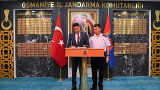 OKÜ Rektörü Uzun, İl Jandarma Komutanı Gülten'i ziyaret etti