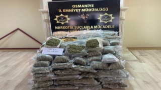 Osmaniyede 103 kilo 700 gram skunk ele geçirildi