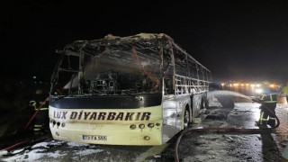 Yolcu otobüsünün yandığı Osmaniye'de faciadan dönüldü