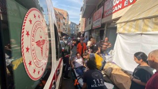 Otomobil ayağını ezdi: O anlar kamerada