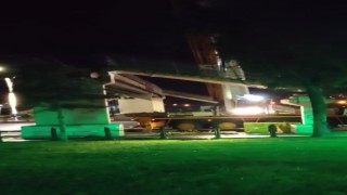 Polatlı E-90 Karayolu üzerindeki üst geçidin yıkıma başlandı