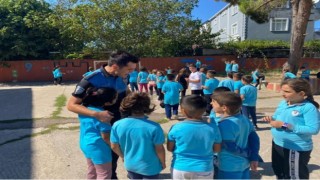 Polislerden öğrencilere moral