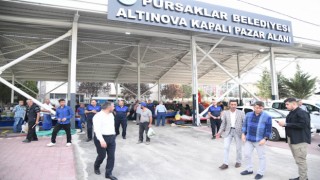 Pursaklar Belediyesi kapalı pazar alanları yapımına önem veriyor