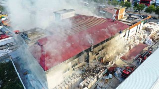 Samsunda fabrika yangını kontrol altına alındı