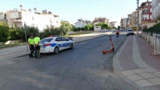 Scooter ile motosiklet çarpıştı