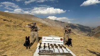 Şemdinli kırsalında 2 sığınakta silah ve mühimmat ele geçirildi