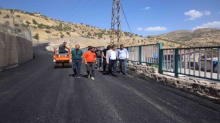 Şırnakta yapımı süren yol çalışması tamamlandı