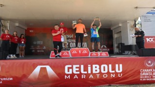 Tarihi Alanda düzenlenen Uluslararası Gelibolu Maratonu sona erdi