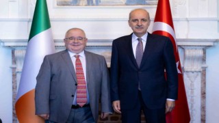 TBMM Başkanı Kurtulmuş, İrlanda Parlamentosu Temsilciler Meclisi Başkanı O Fearghail ile görüştü