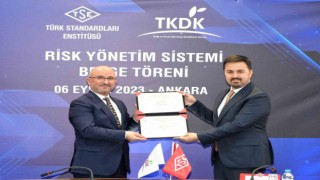 TDKYye Risk Yönetim Sistemi Belgesi verildi