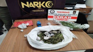 Tekirdağda 1 kilogram esrar ele geçirildi