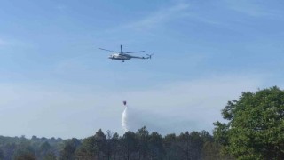 Tekirdağdaki yangında hava desteği: Helikopter ile müdahale ediliyor
