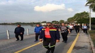 Temiz hava eşliğinde spor yaptılar