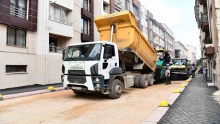 Tepebaşında üstyapı çalışmaları sürüyor