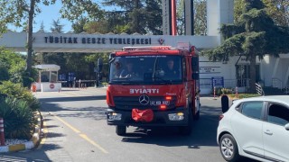 TÜBİTAKta solvent tankında parlama sonrası yangın