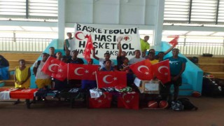 Türk bayrakları Hasketbol SK sayesinde Şeysellerde dalgalandı