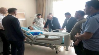 TÜRK-İŞ Genel Başkanı Atalay ve Yeşilden yaralı madenciye ziyaret