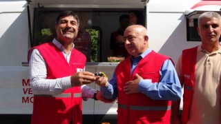 Türk Kızılayından Siirte mobil ikram aracı