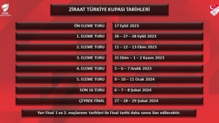 Türkiye Kupasında maç tarihleri açıklandı