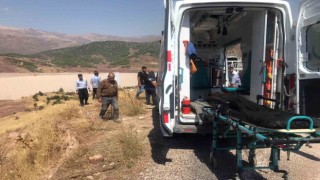 Uçuruma yuvarlanan aracın sürücüsü ölümden döndü