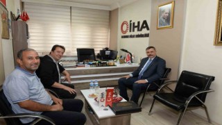 Vali Mustafa Çiftçiden İHAya ziyaret