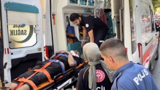 Yakalanacağını anlayan hırsız girdiği binanın 5inci katından boşluğa atladı