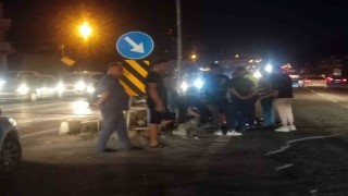 Yolun karşısına geçmeye çalışan yayaya araç çarptı: 1 yaralı