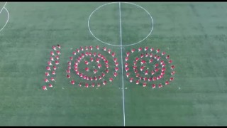 120 öğretmenden 100üncü yıla özel zeybek gösterisi