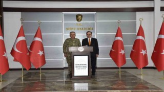 2. Ordu Komutanı Korgeneral Metin Tokel, Siirt Valisi Kızılkayayı ziyaret etti