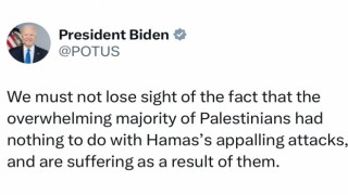 ABD Başkanı Biden: “Filistinlilerin acı çektiği gerçeğini gözden kaçırmamalıyız”