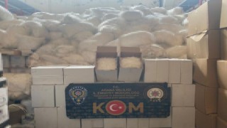 Adanada 60 milyon 750 bin gümrük kaçağı makaron ele geçirildi