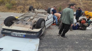 Adıyamanda otomobil takla attı: 5 yaralı