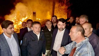 AK Parti milletvekilleri yangın bölgesinde incelemede bulundu