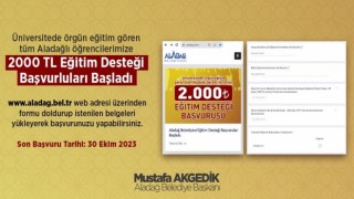 Aladağ Belediyesinden öğrencilere burs desteği