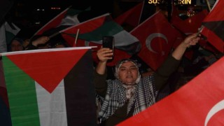 Alanyada Gazzeye destek yürüyüşü
